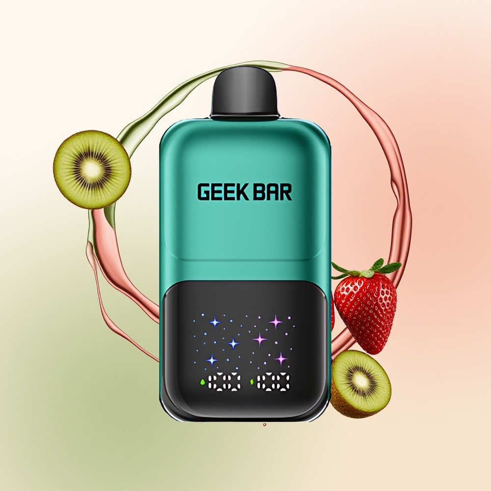 GEEK BAR 2GO 20ml 50000 Stroberi & Kiwi dengan Layar Besar Interaktif