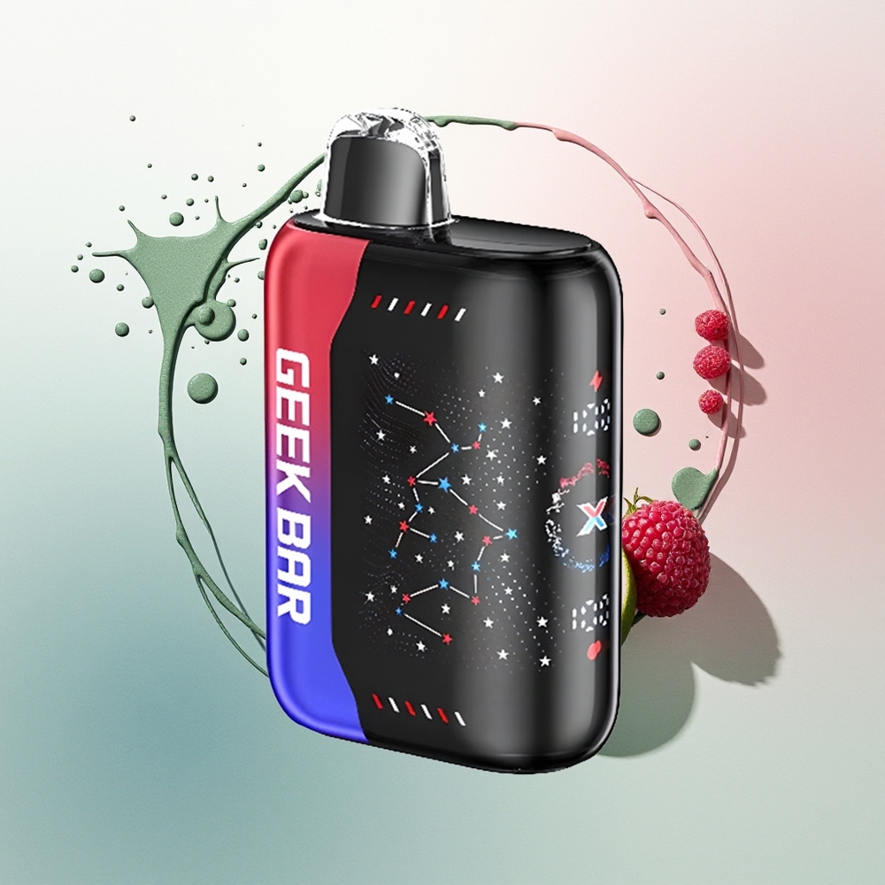 GEEK BAR Pulse X 25000 Edisi Patriot dengan Layar Indikator Melengkung 3D