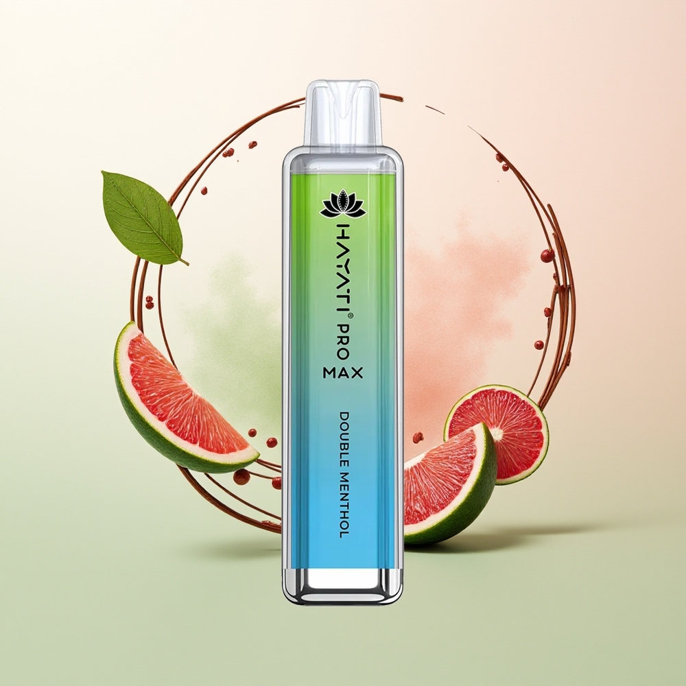 Hayati Pro Max 4000 Double Mentol dengan LED Kristal