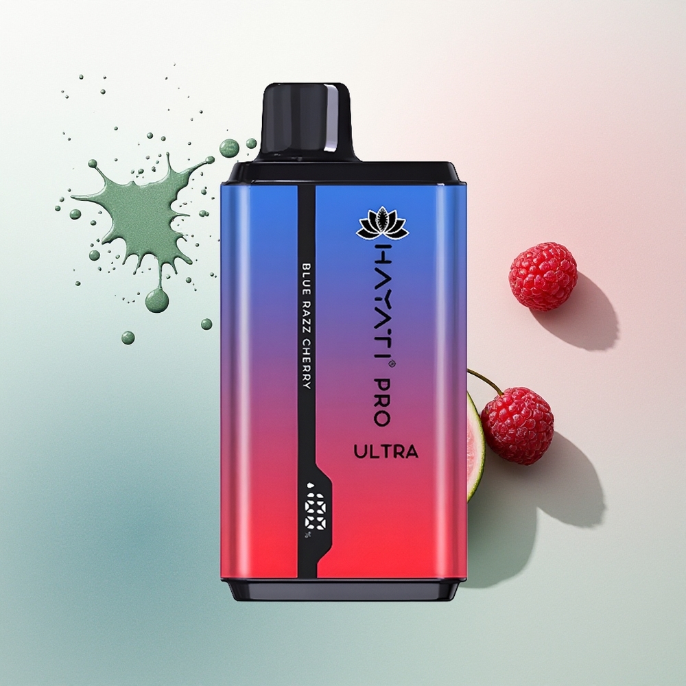 Hayati Pro Ultra 15000 Cerry Razz Biru Nikotin 2%