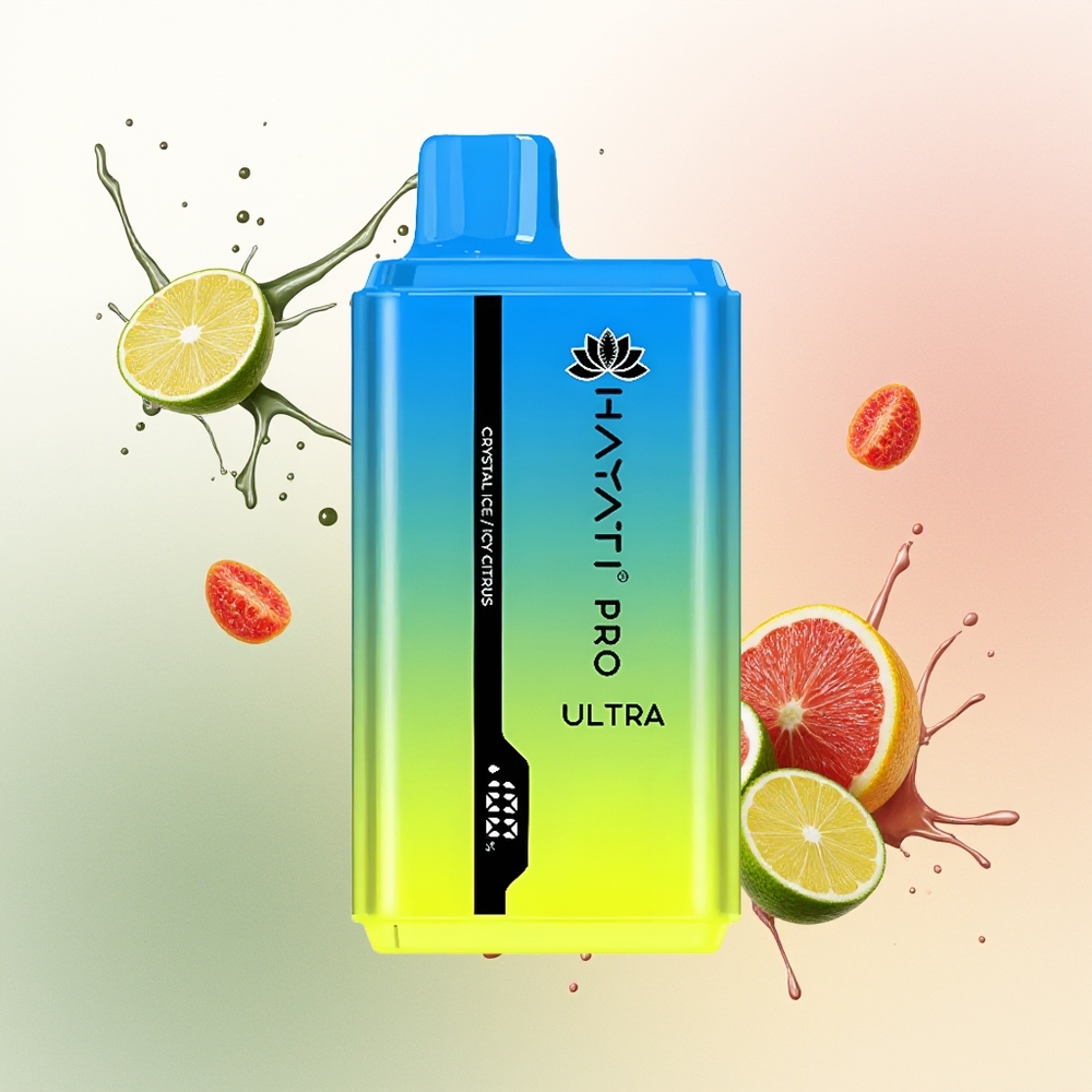 Hayati Pro Ultra 15000 Es Jeruk Segar Nikotin Kuat