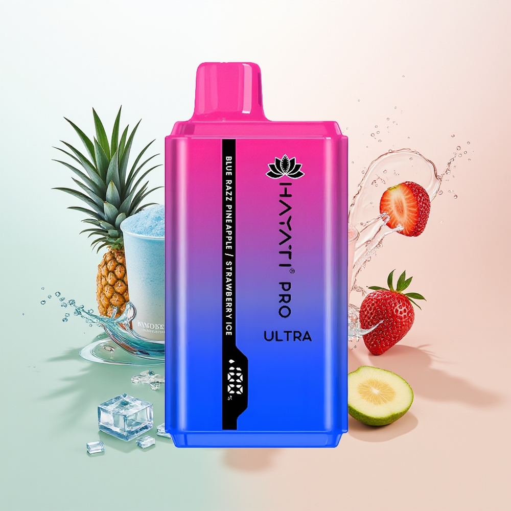 Hayati Pro Ultra 15000 Nanas Stroberi Es Biru Razz dengan Kapasitas 2 12ml