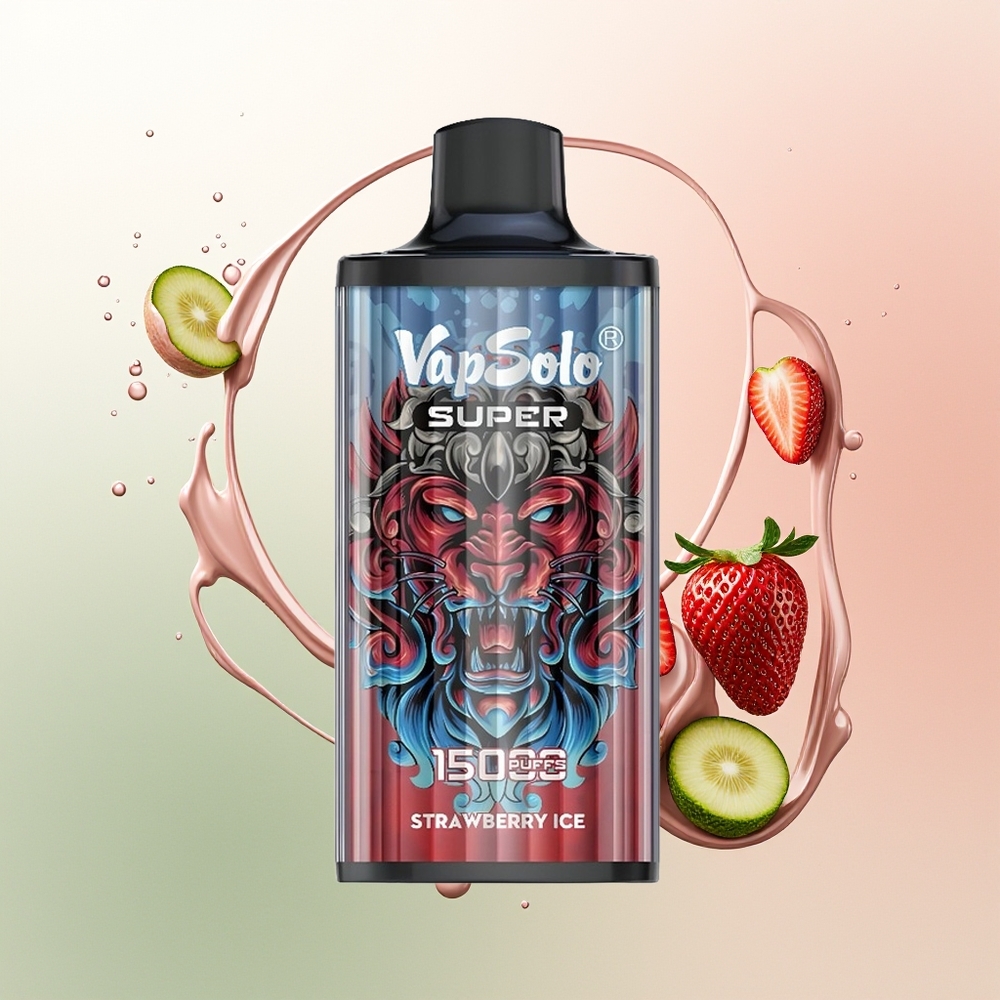 Vapsolo Super 15000 Es Krim Stroberi 40ml