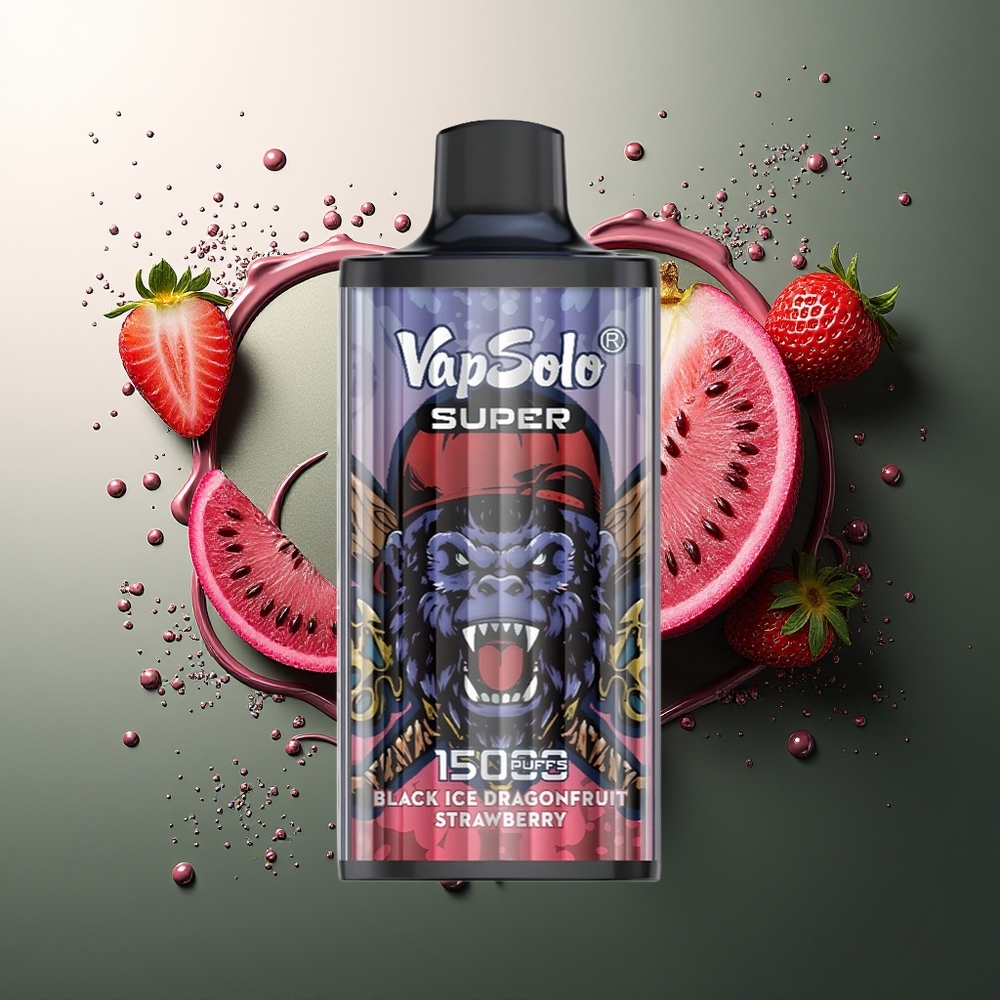 Vapsolo Super 15000 Naga Buah Naga Stroberi Es Hitam 40ml