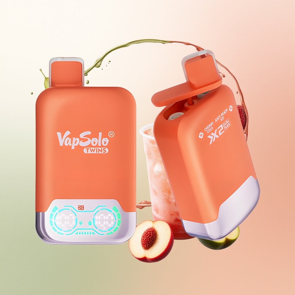 Vapsolo Twins 20000 Cherry Cola & Juicy Peach Ice 40 ml