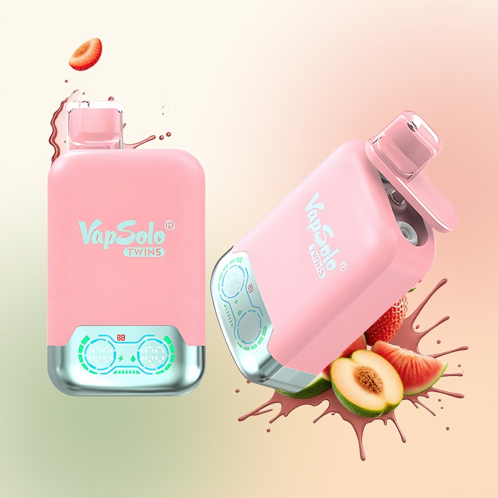 Vapsolo Twins 20000 Es Krim Stroberi & Mangga Semangka Persik 40ml