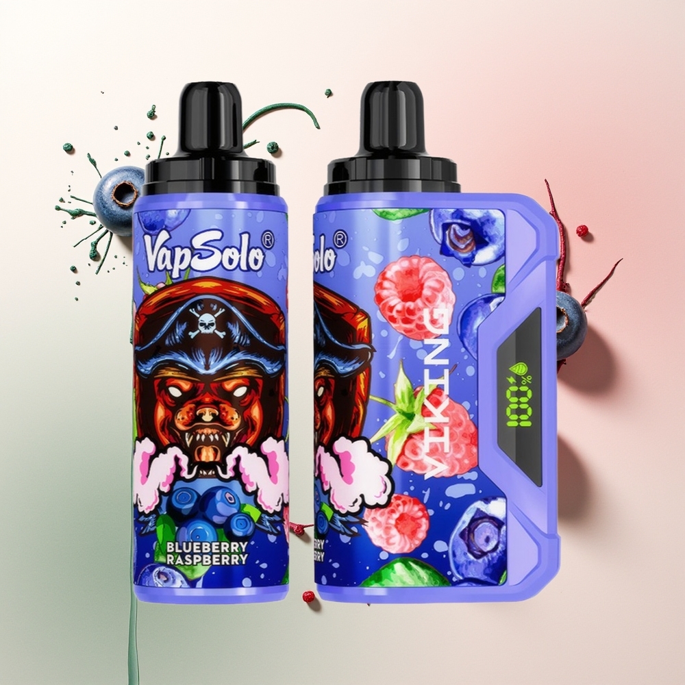 VapSolo VIKING 12000 Bluberi Raspberi Tipe-C 22ml