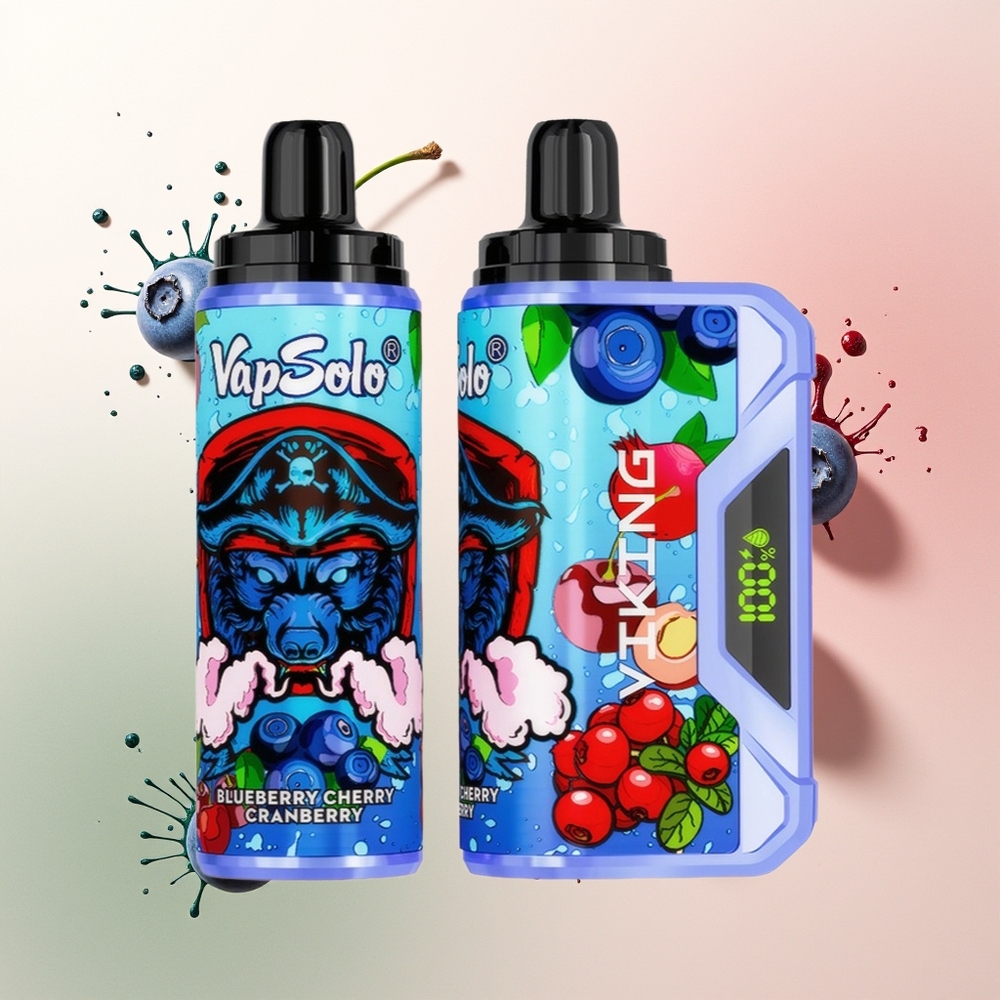 VapSolo VIKING 12000 Blueberry Cherry Cranberry Type-C