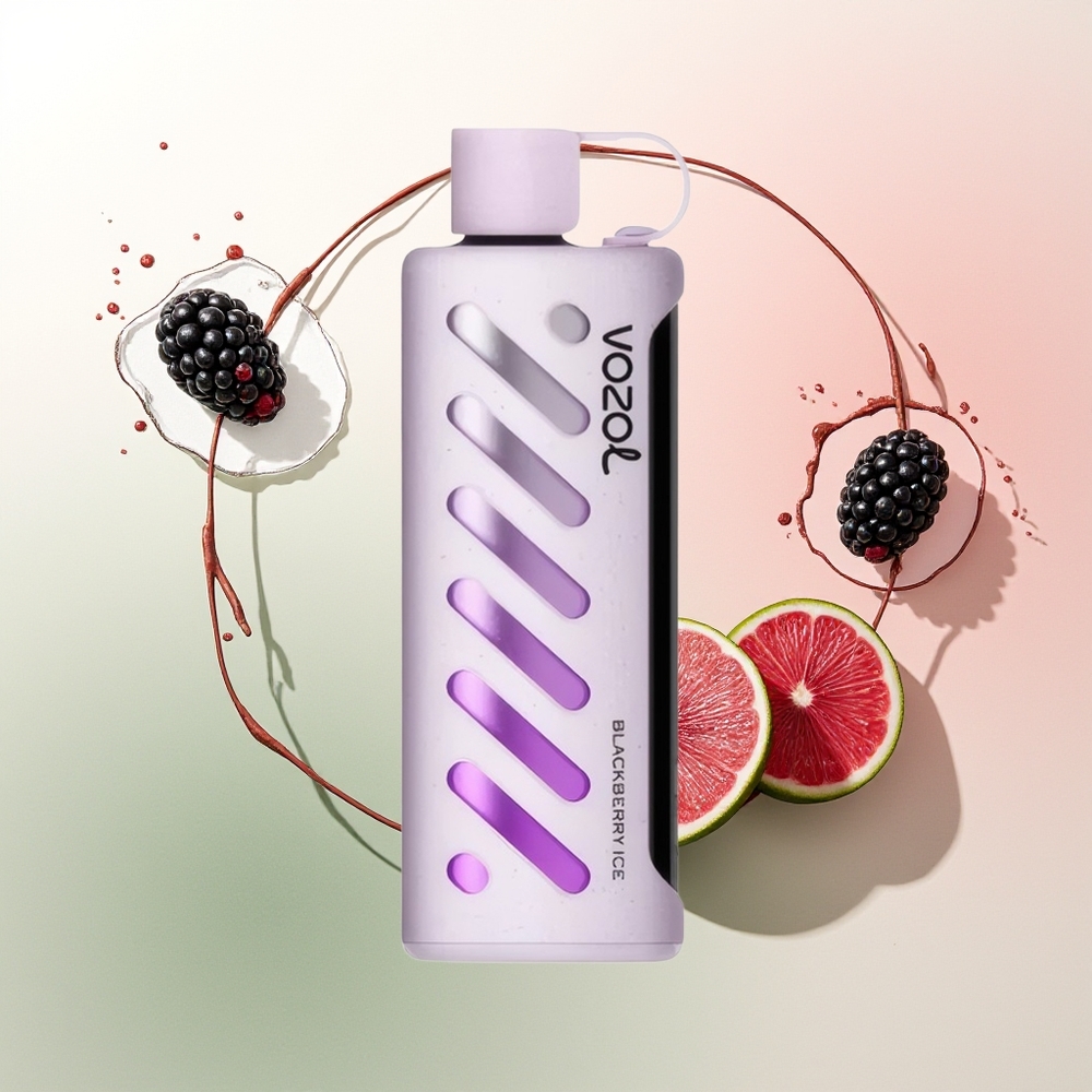 VOZOL Gear Shisha 25000 Blackberry Es Dingin dengan 30 Rasa Lezat