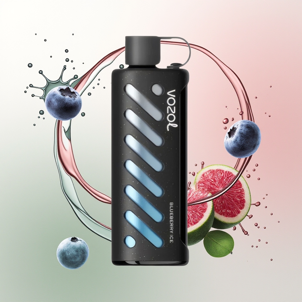 VOZOL Gear Shisha 25000 Blueberry Es dengan Dual Mode