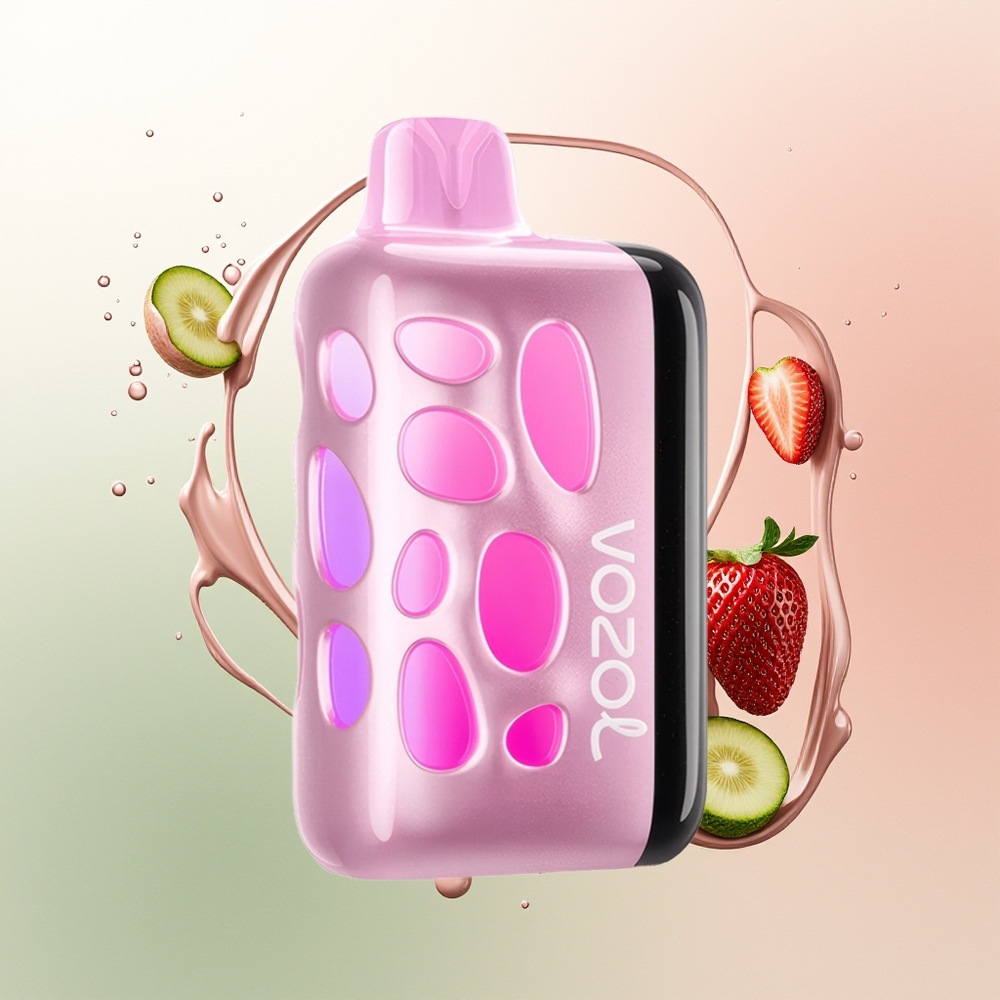 VOZOL RAVE 40000 Es Krim Stroberi Bersinar Terang