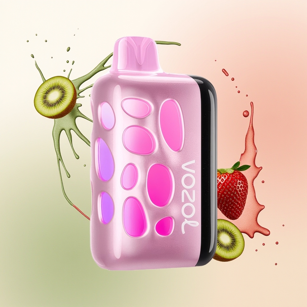 VOZOL RAVE 40000 Stroberi Kiwi Bersinar 270 Derajat