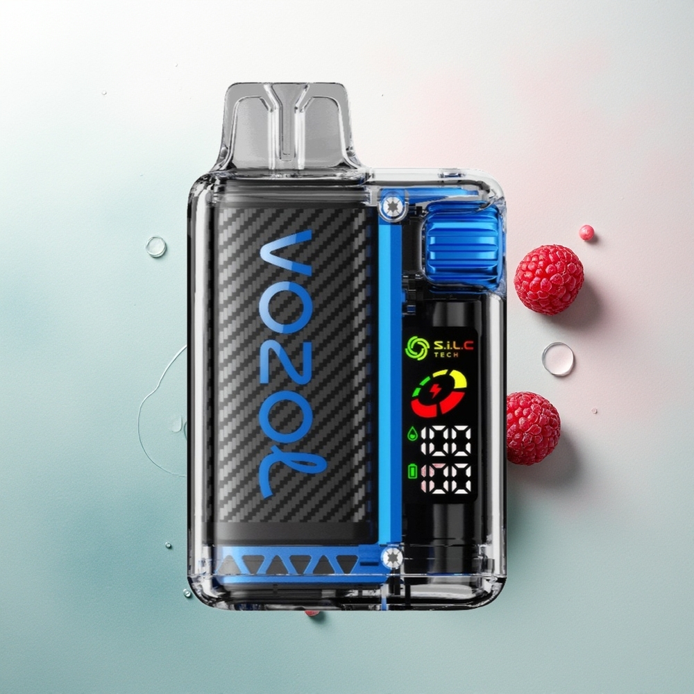 VOZOL Vista 20000 Es Razz Biru Layar OLED