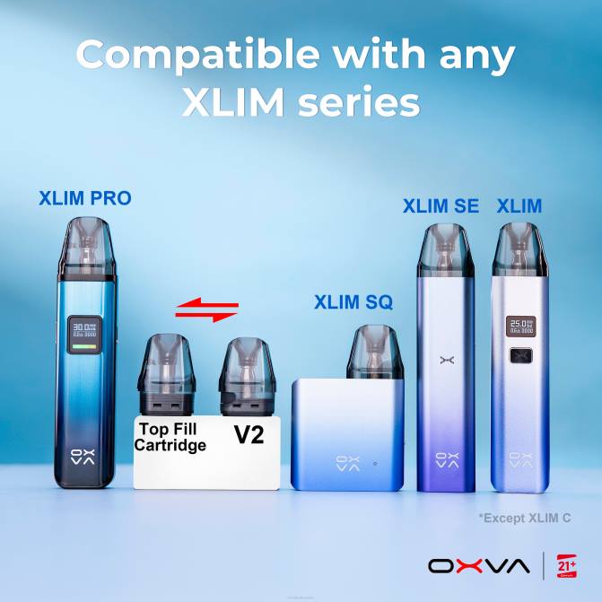 OXVA XLIM V3 abu-abu 8PLT83 - OXVA Vape Sale pengisian bagian atas kartrid