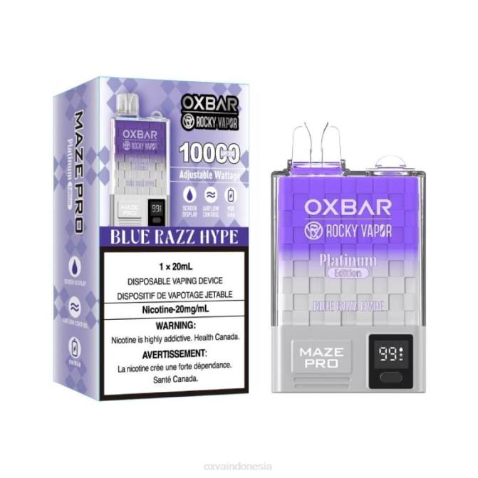 OXVA OXBAR MAZE PRO 10000 sensasi razz biru 8PLT16 - OXVA Indonesia