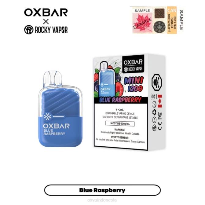 OXVA OXBAR MINI 1200 Raspberry biru 8PLT24 - OXVA Vape Flavours